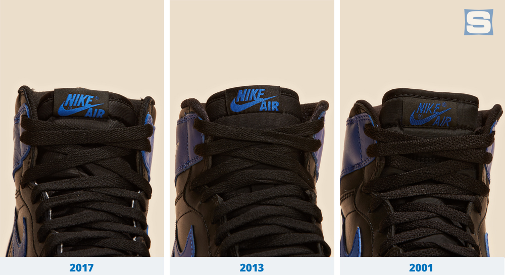 2001年、2013年、2017年ロイヤルのシュータン比較